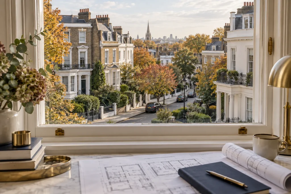 英国住宅街景与购房预算资料