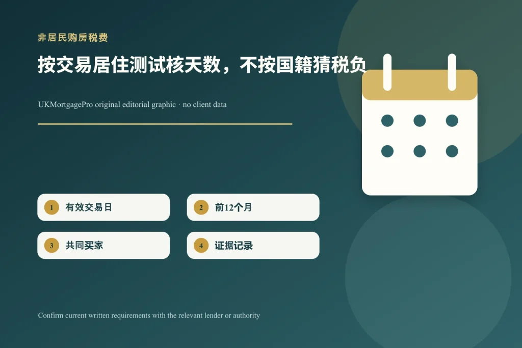 非居民购房印花税附加税:不要按国籍判断,先核居住天数的原创主题示意图