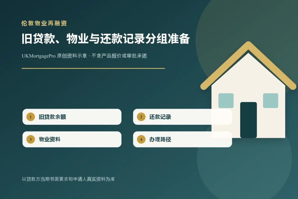 OCBC 伦敦物业再融资文件怎么准备?先核旧贷款与物业资料的原创主题示意图