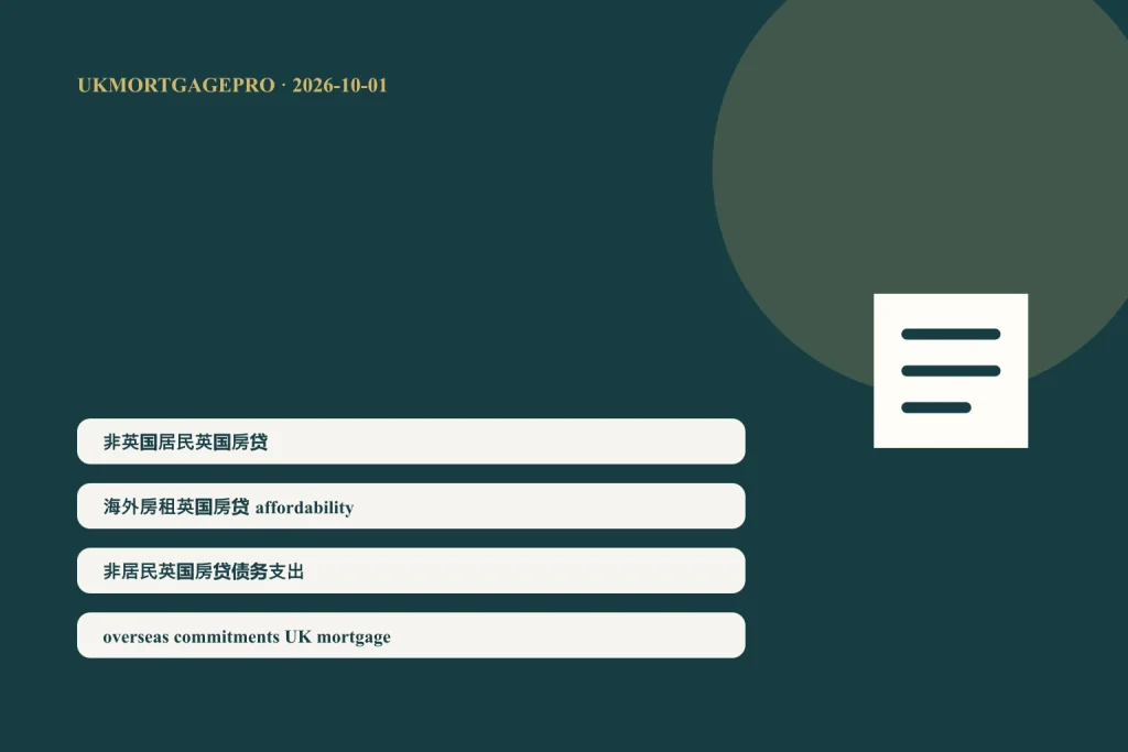 海外房租债务生活费和英国拟议月供分项核对的原创示意图