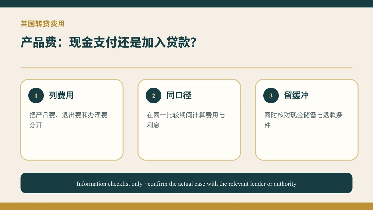 英国转贷产品费:现金支付还是加入贷款余额?的原创核查资料图