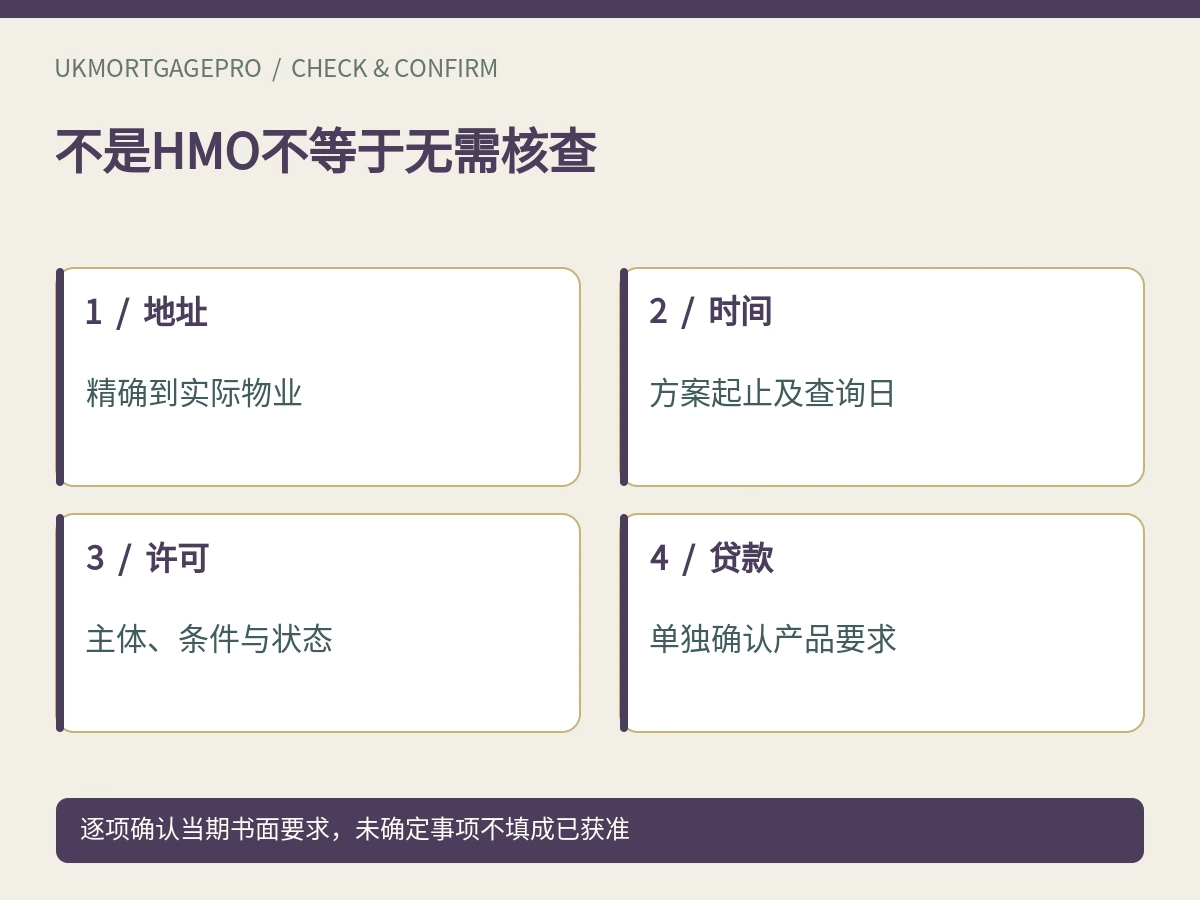不是HMO不等于无需核查:地址、时间、许可、贷款