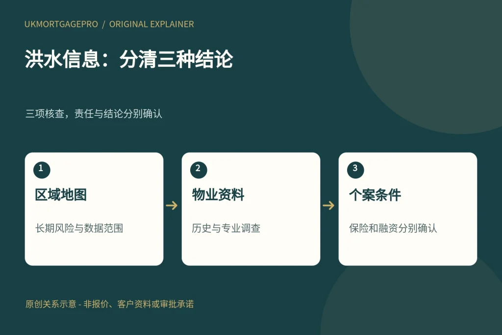 洪水信息：分清三种结论：区域地图、物业资料、个案条件