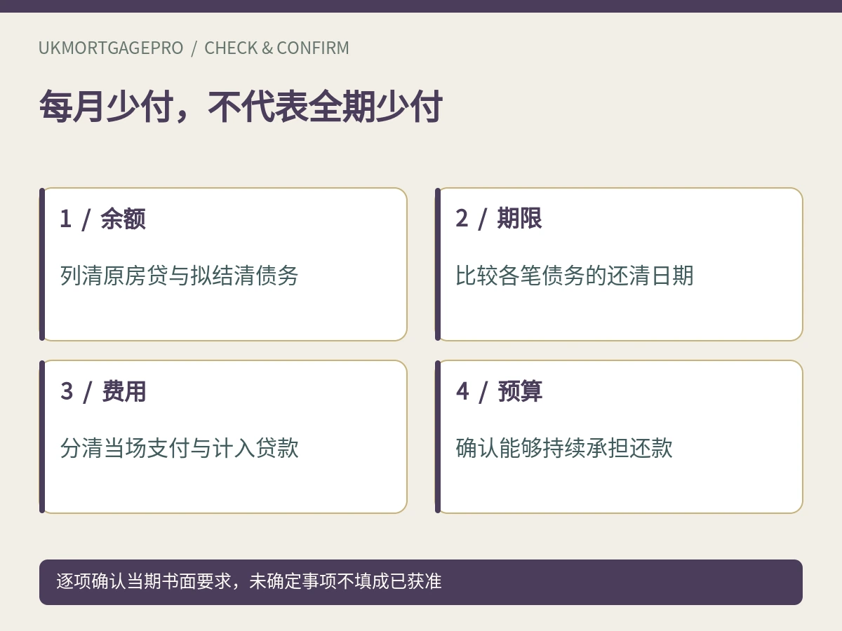 每月少付,不代表全期少付:余额、期限、费用、预算